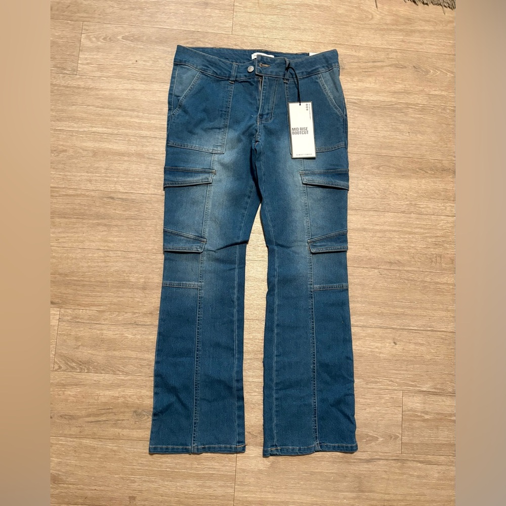 Almost Famous Blue Flare Denim with Gradient Effect
